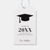 Afstuderen Dank u Afstudeerder Party Favor High Sc Cadeaulabel (Voorkant)