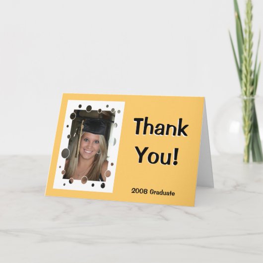 Afstuderen Dank u Bedankkaart (Voorkant)
