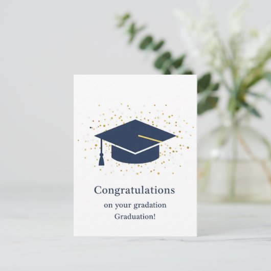 Afstuderen Dank u Briefkaart (Staand voorkant)