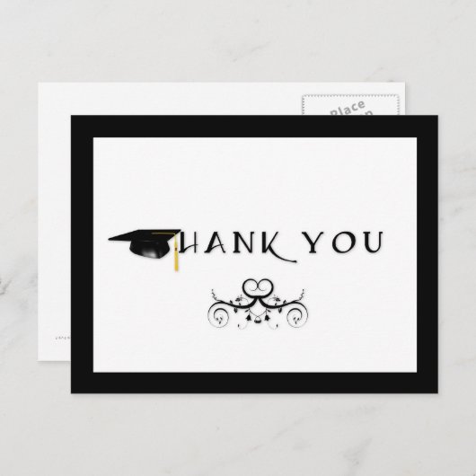 Afstuderen Dank u Briefkaart (Voorkant / Achterkant)