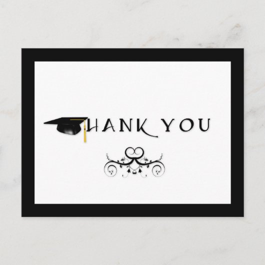 Afstuderen Dank u Briefkaart (Voorkant)