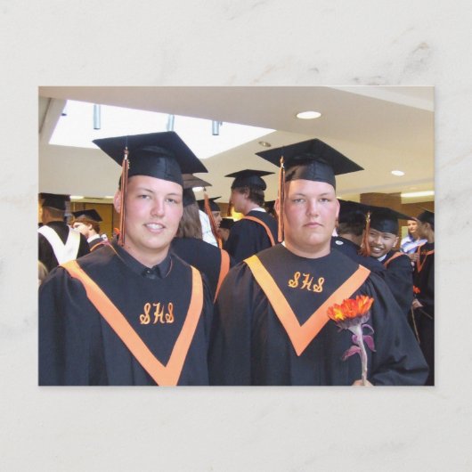 Afstuderen Dank u Briefkaart (Voorkant)