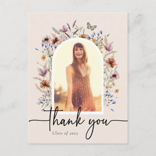 Afstuderen Dank u Briefkaart (Voorkant)