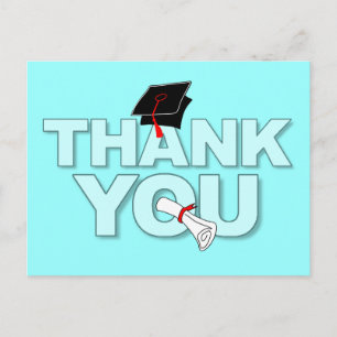 Afstuderen Dank u Briefkaart Diploma 1