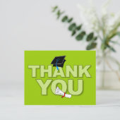 Afstuderen Dank u Briefkaart Diploma 2 (Staand voorkant)