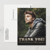 Afstuderen Dank u Briefkaart | Goud (Voorkant / Achterkant)