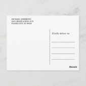 Afstuderen Dank u Briefkaart | Goud (Achterkant)