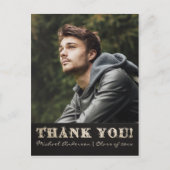 Afstuderen Dank u Briefkaart | Goud (Voorkant)