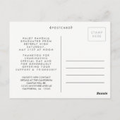 Afstuderen Dank u Foto Lijst Briefkaart (Achterkant)