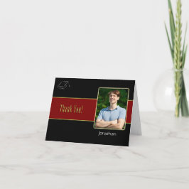 Afstuderen dank u fotokaart bedankkaart
