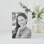 Afstuderen dank u fotokaart briefkaart (Staand voorkant)
