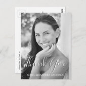 Afstuderen dank u fotokaart briefkaart (Voorkant / Achterkant)