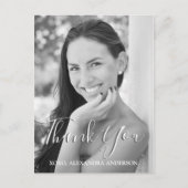 Afstuderen dank u fotokaart briefkaart (Voorkant)