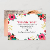 Afstuderen dank u fotokaart kaart (Voorkant / Achterkant)