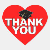 Afstuderen Dank u Hart Sticker Pet (Voorkant)