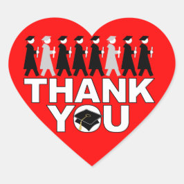 Afstuderen Dank u Hart Sticker Processional