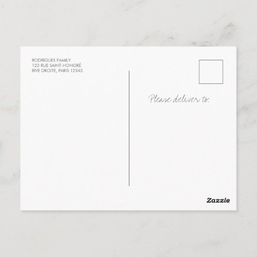 Afstuderen dank u minimalistische 3 fotocollage briefkaart (Achterkant)