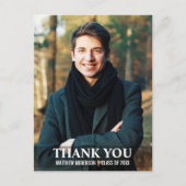 Afstuderen Dank u Moderne Foto Briefkaart L W (Voorkant)