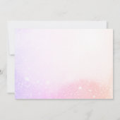 Afstuderen dank u roze PHOTO briefkaart (Achterkant)