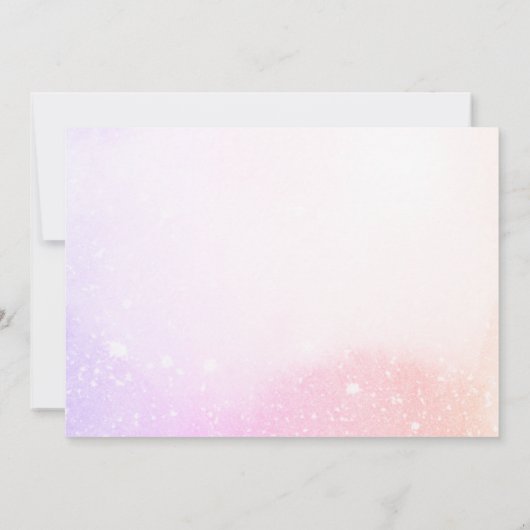 Afstuderen dank u roze PHOTO briefkaart (Achterkant)