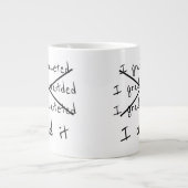 Afstuderen dat ik deed grote koffiekop (Voorkant)