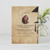 Afstuderen Daughter I Rustic Aankondiging (Staand voorkant)