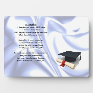 Afstuderen - Daughter Poem Plaque Fotoplaat
