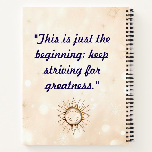 afstuderen Day Glory Notitieboek (Achterkant)