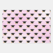 Afstuderen Day Pet en Diploma Pink Inpakpapier Vel (Voorkant 3)
