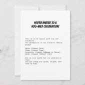 Afstuderen Day Piggy Style Kaart (Achterkant)