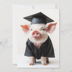 Afstuderen Day Piggy Style Kaart