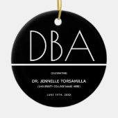 Afstuderen DBA-graad behouden Keramisch Ornament (Voorkant)