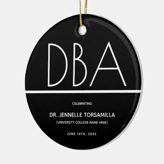 Afstuderen DBA-graad behouden Keramisch Ornament (Links)