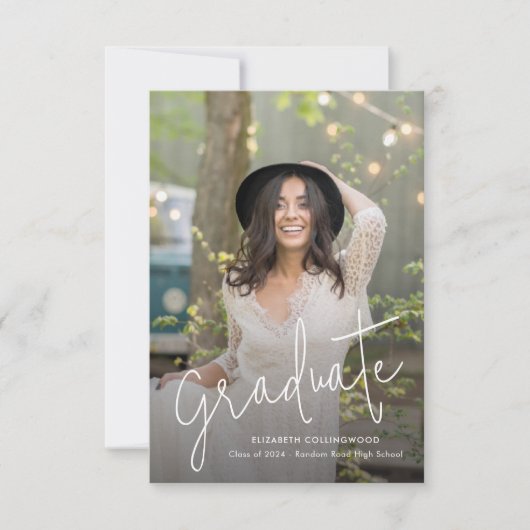 Afstuderen de Aankondiging van het Afstuderen van (Voorkant)