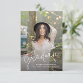 Afstuderen de Aankondiging van het Afstuderen van  (Staand voorkant)