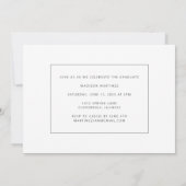 Afstuderen de Aankondiging van het Afstuderen van  (Achterkant)