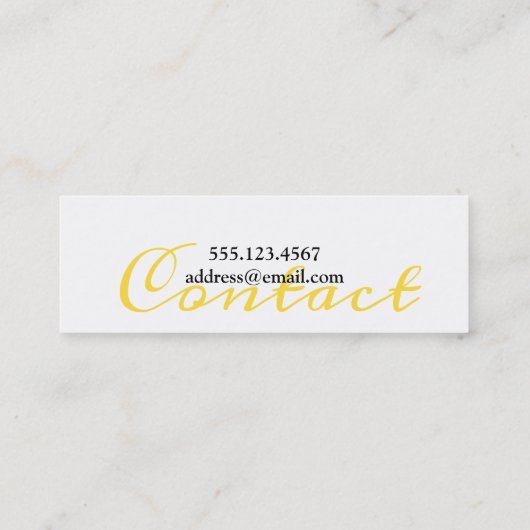 Afstuderen de Afstuderen van het Manuscript de Naa Contactkaartje (Achterkant)