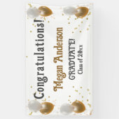 Afstuderen de Banner van felicitaties met naam (Verticaal)