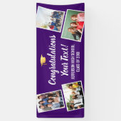 Afstuderen de Collage van de Foto feliciteert Hoge Spandoek (Verticaal)