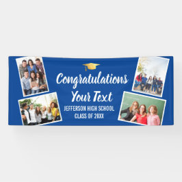 Afstuderen de Collage van de Foto feliciteert Hoge Spandoek