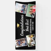 Afstuderen de Collage van de Foto feliciteert Hoge Spandoek (Verticaal)