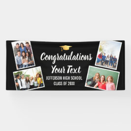 Afstuderen de Collage van de Foto feliciteert Hoge Spandoek