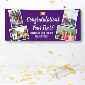 Afstuderen de Collage van de Foto feliciteert Hoge Spandoek