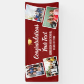 Afstuderen de Collage van de Foto feliciteert Hoge Spandoek (Verticaal)