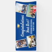 Afstuderen de Collage van de Foto feliciteert Hoge Spandoek (Verticaal)