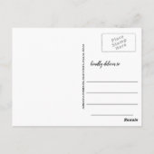 Afstuderen De datum opslaan | Moderne fotocollage Briefkaart (Achterkant)