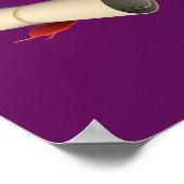 Afstuderen de doctoraatscabine en het diplomatenpa poster (Hoek)