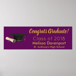 Afstuderen de doctoraatscabine en het diplomatenpa poster