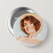 Afstuderen de Eenvoudige Foto van het Moderne Afst Ronde Button 7,6 Cm (Voorkant /achterkant)