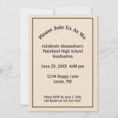 Afstuderen de Foto van de Graduation Party van de  Kaart (Achterkant)